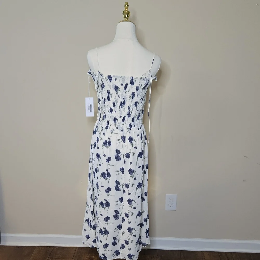 Reformation Blue Floral Midi Dress - Picture 6 of 7